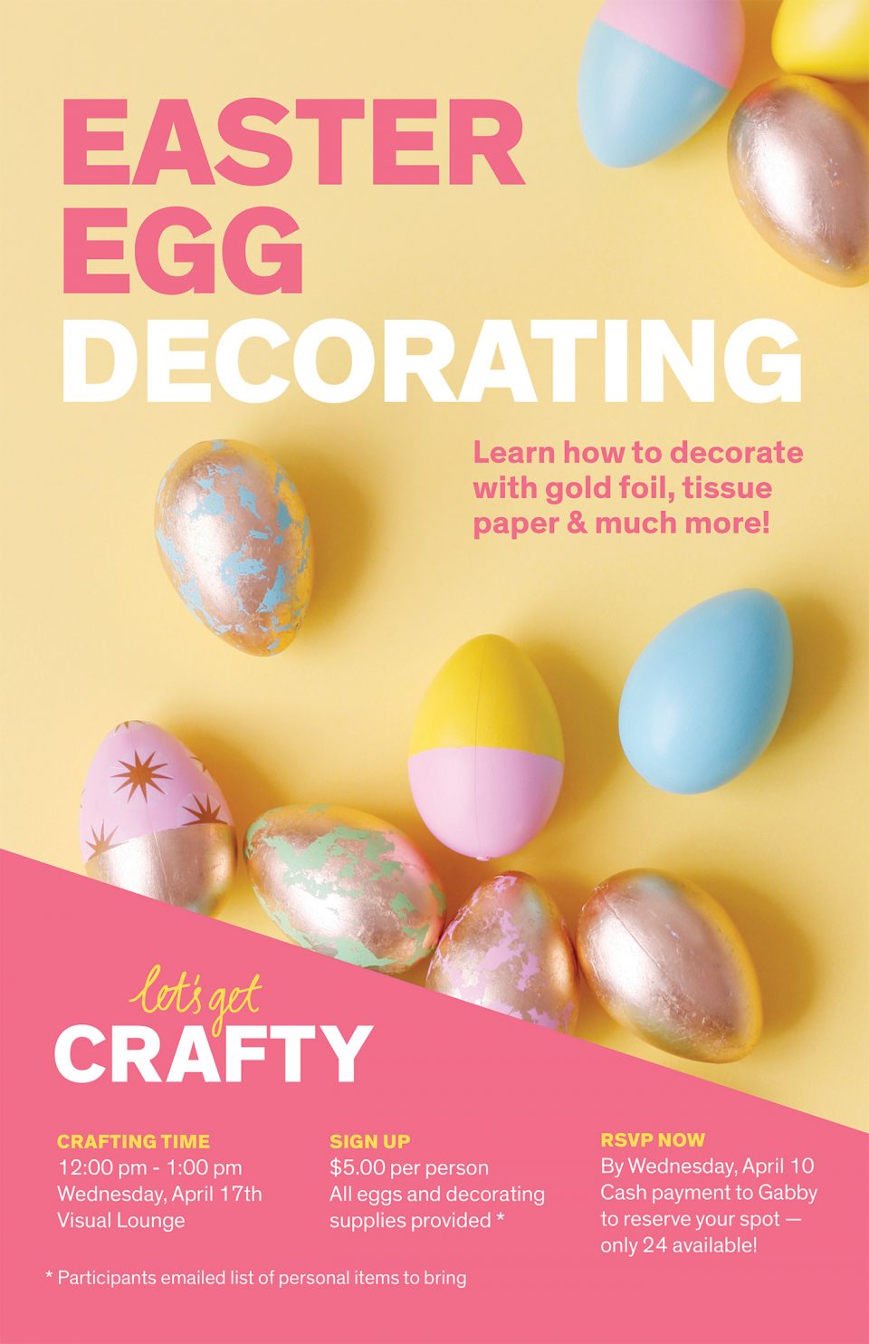 Easter Egg Decorating Poster | Paige Smith